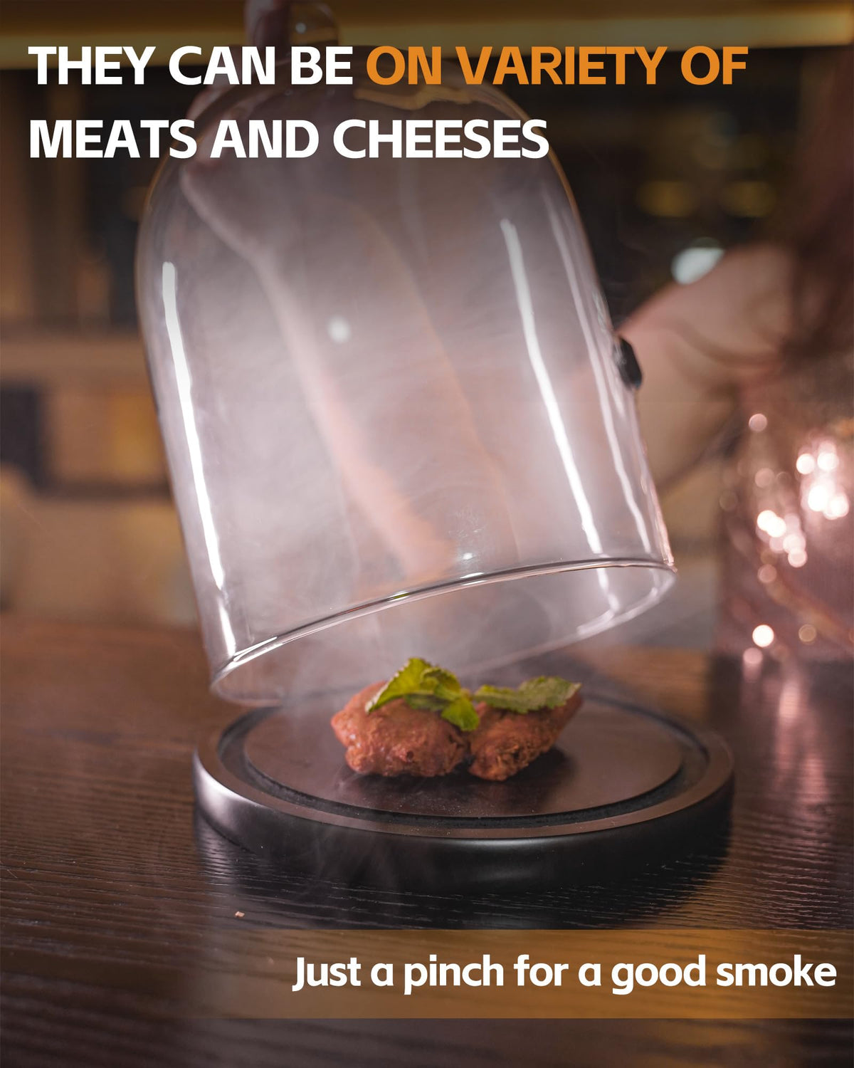 GIHOP smoked meats and cheeses aroma enhancement with wood chips