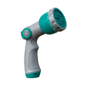 GILBEST hose nozzle with ergonomic grip for comfortable, extended watering.