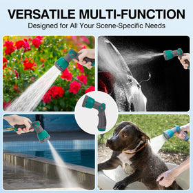 GILBEST versatile nozzle ideal for garden watering and outdoor cleaning.