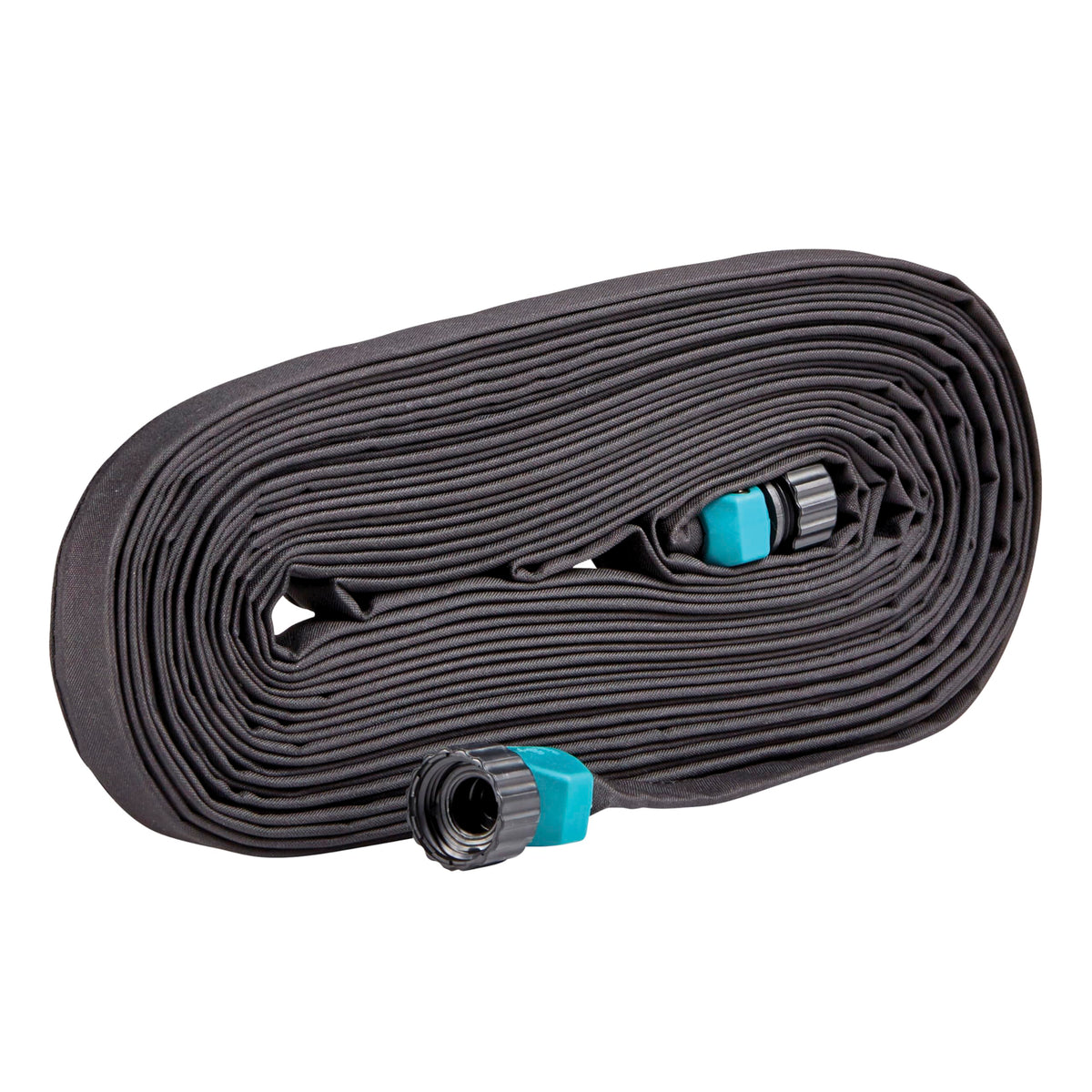 GILMOUR 50ft flat weeper hose for efficient root-zone watering in garden beds.