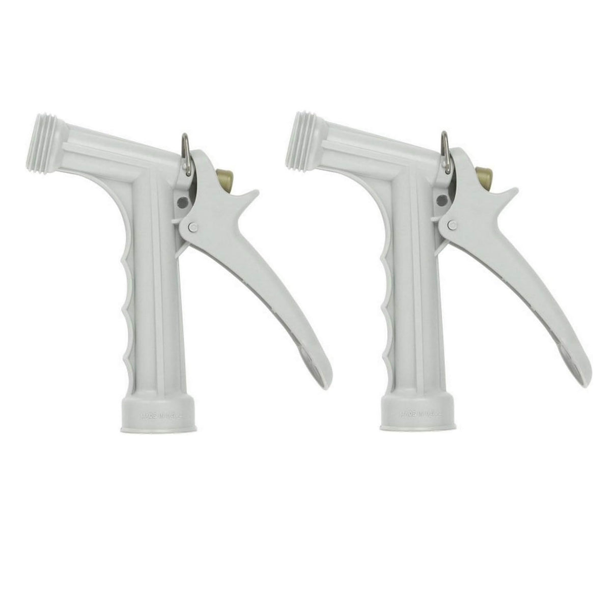 Gilmour pistol grip nozzle for comfortable control during spraying