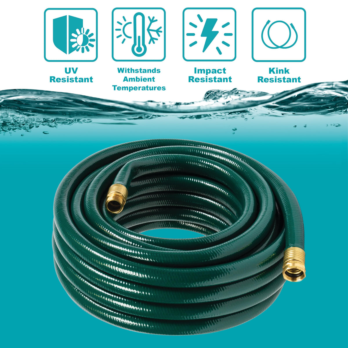 Gilmour Flexogen hose with 500 PSI burst strength for high pressure tasks.