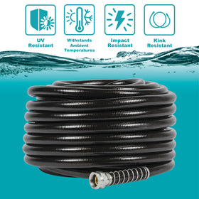 GILMOUR Flexogen Pro with crush-resistant steel couplings ensures leak-free connections.