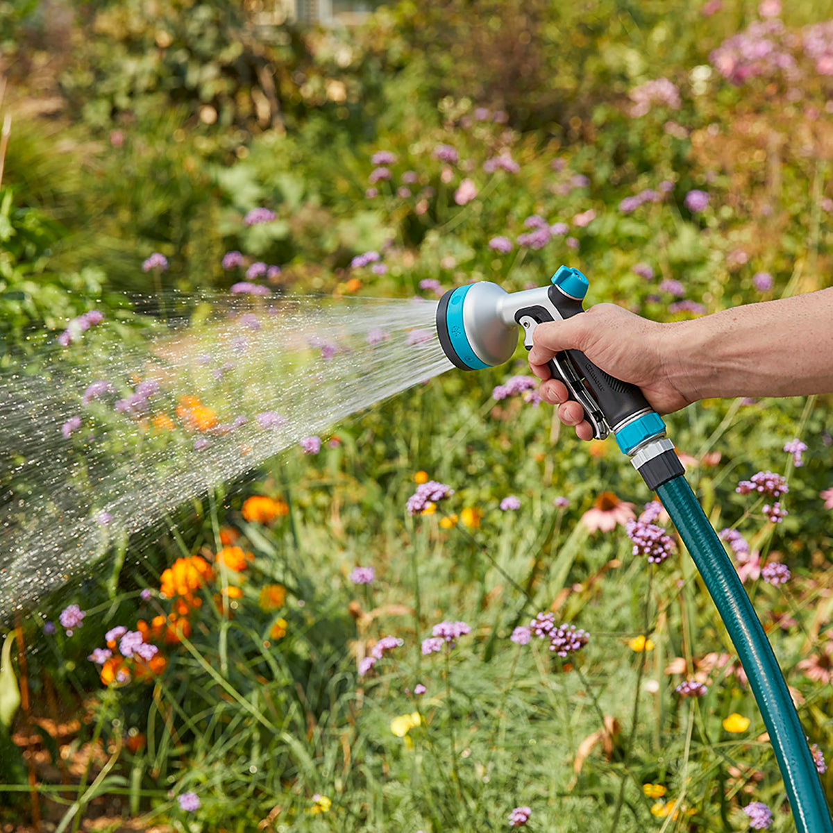 Gilmour metal water passage design highlights durability for seasonal garden tasks.