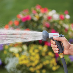 Gilmour nozzle's metal water passage ensures long-lasting durability during watering and cleaning.