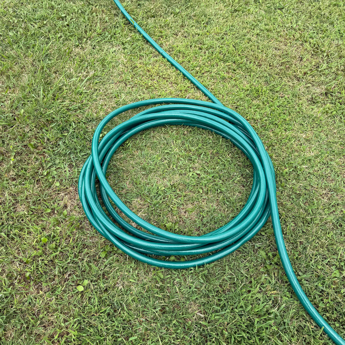 Polished surface resists abrasions, mildew, and stains on the hose.