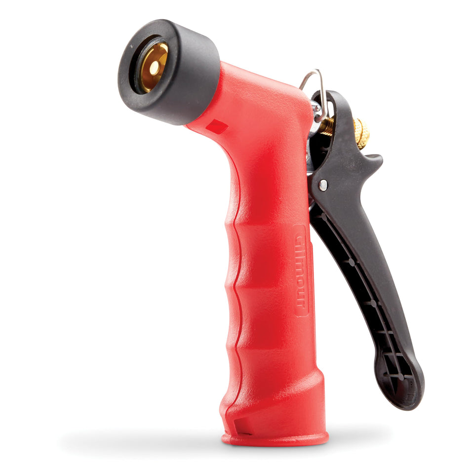 Gilmour rear-control-nozzle with insulated grip enables ergonomic watering