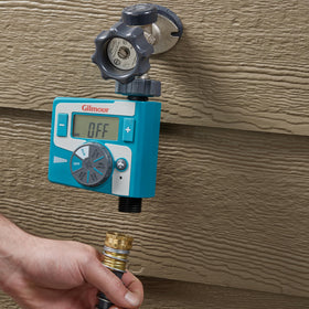 Gilmour timer rain delay feature helps conserve water