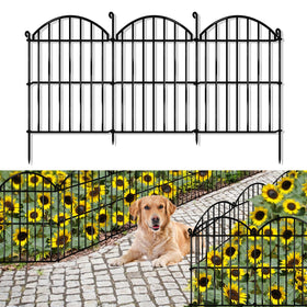 GILPWA 15-panel arch fence design for garden borders and deterrence