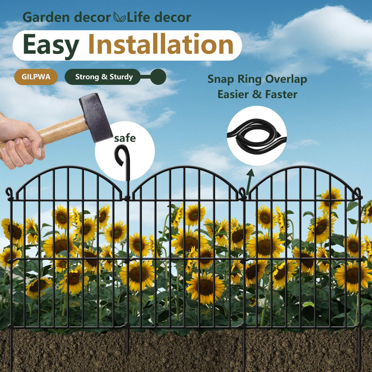 GILPWA animal barrier keeps rabbits away from plants