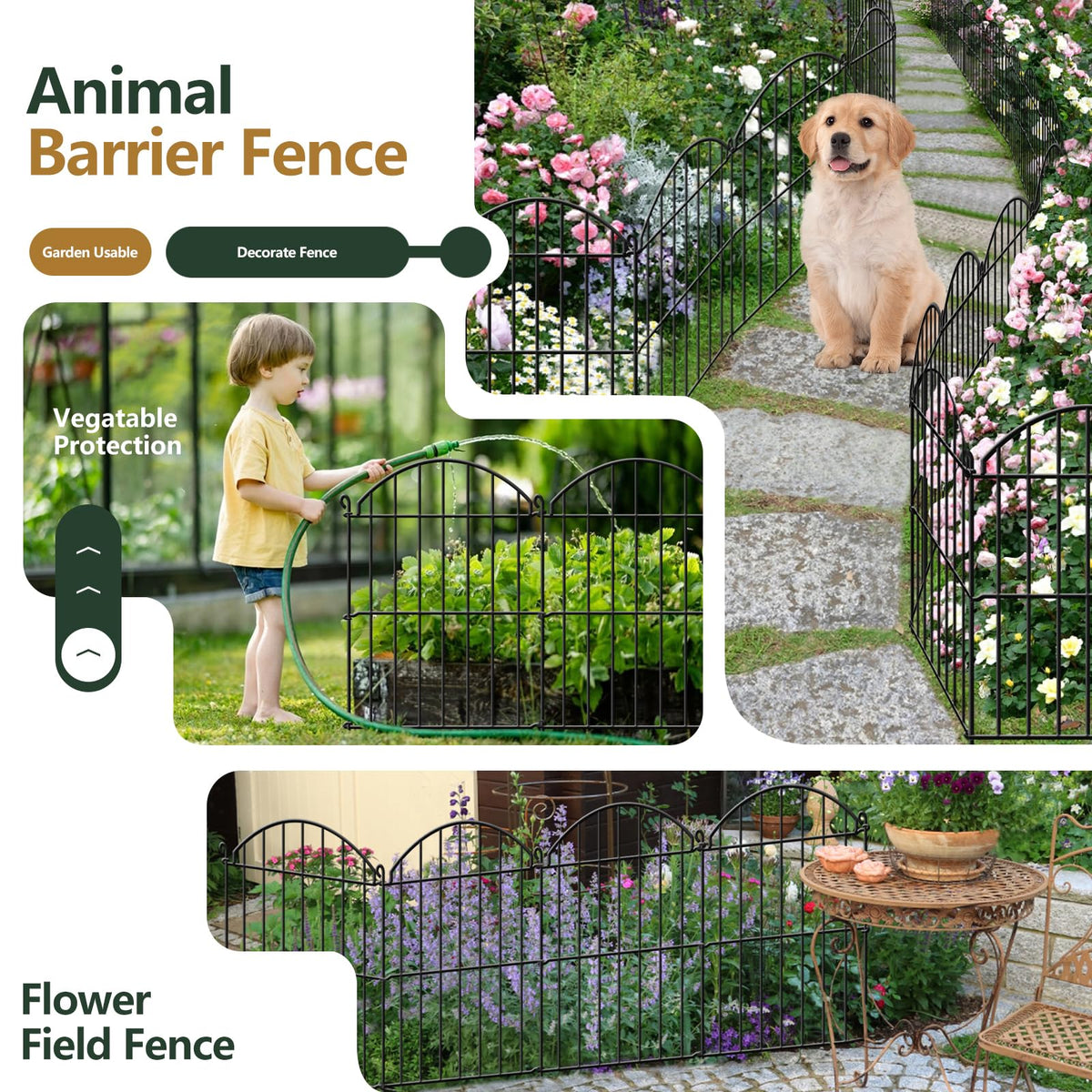 GILPWA black metal fence with rust resistance for outdoor use