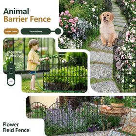 GILPWA black metal fence with rust resistance for outdoor use