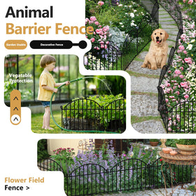 GILPWA Decorative arch fence enhances lawn and patio edges.