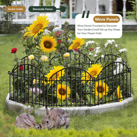 GILPWA Rustproof arch garden border adds decorative, durable edging.