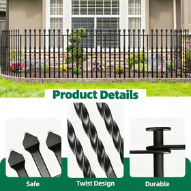 GILPWA square-tube twist fence creating elegant garden shape