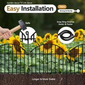 GILPWA Yard fence keeps dogs and pets within your space.