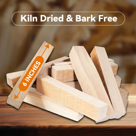 Gimgsoen kiln-dried hickory wood delivers consistent flames for pizzas and grills.