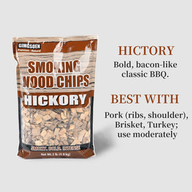 Gimgsoen Oak smoke wood chips in-use on ribs and pork