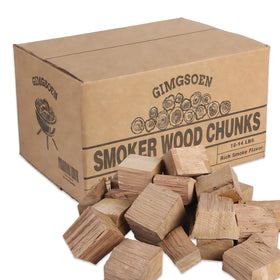 Gimgsoen oak smoking wood chunks in a 12-14 lb bag for authentic barbecue smoke.