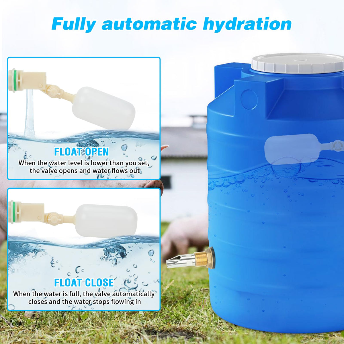 GINDOOR automatic drinking action demonstrates hands-free water dispensing.