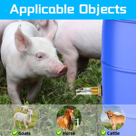 GINDOOR automatic water flow system activates with pig contact for convenient watering.