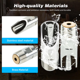 GINDOOR brass water tank connectors kit showing durable fittings.