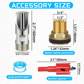 GINDOOR brass water tank connectors provide durable, leak-free water supply.