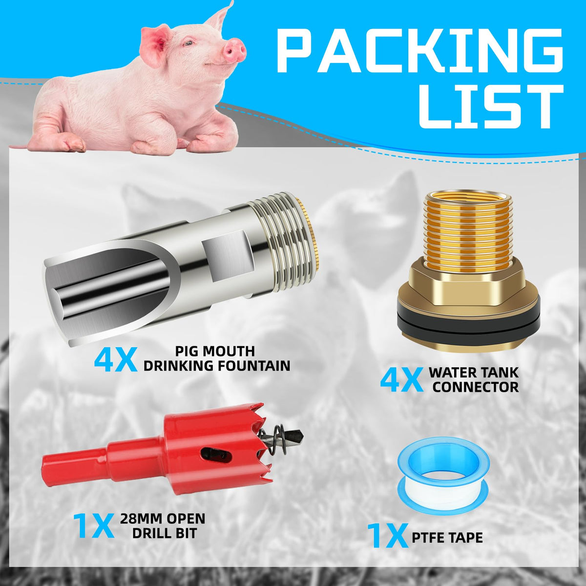 GINDOOR stainless steel nipples resist rust for long lasting use.