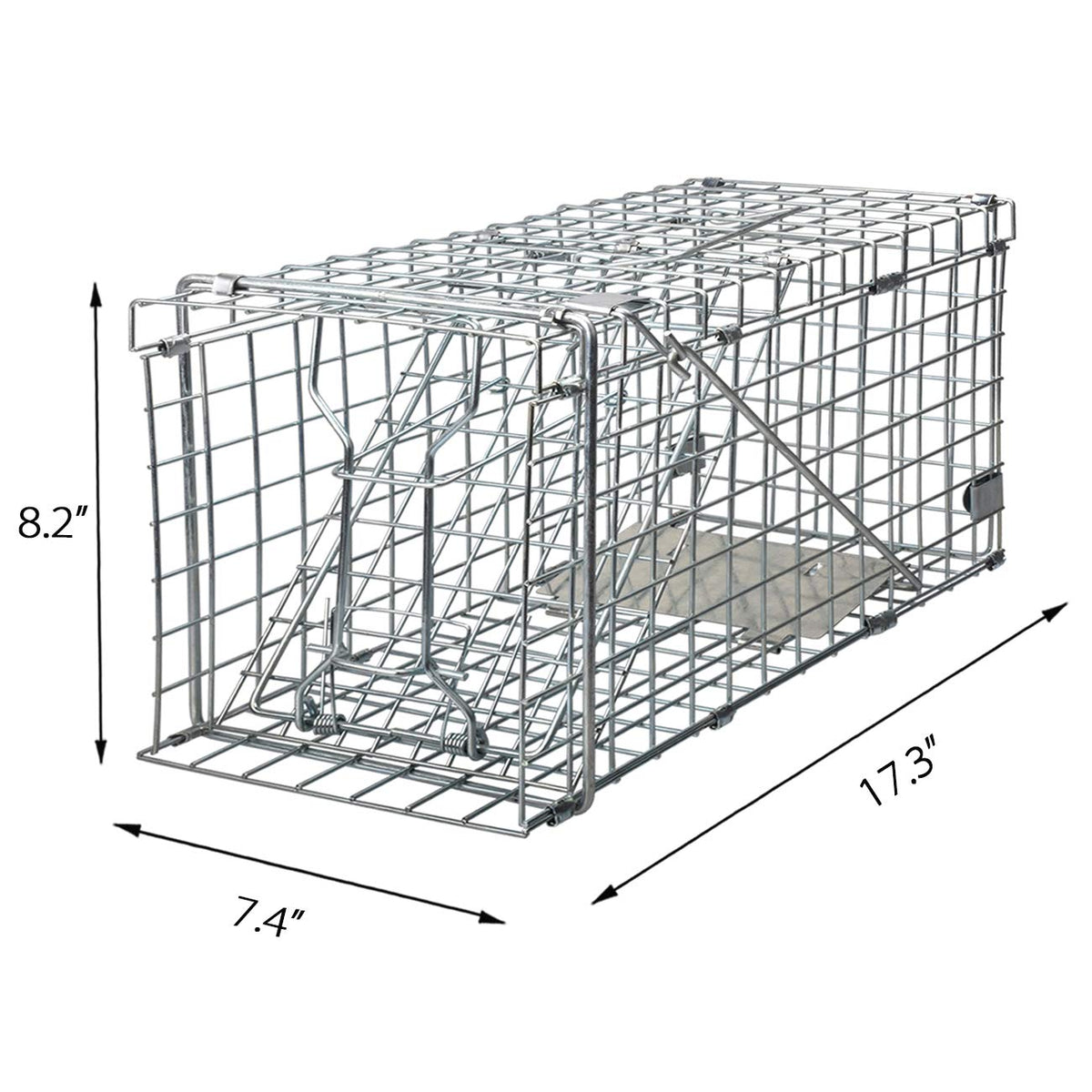 Gingbau Cage Dimensions 17.3 x 7.4 x 8.2 inches suitable for squirrels.