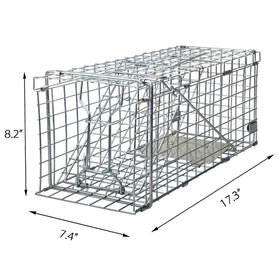 Gingbau Cage Dimensions 17.3 x 7.4 x 8.2 inches suitable for squirrels.