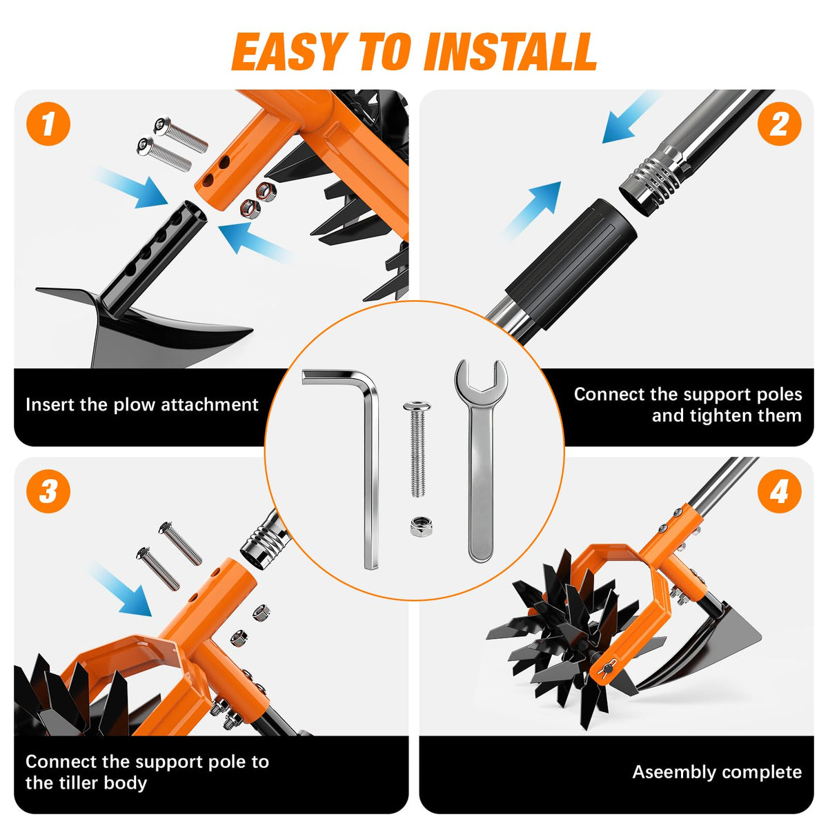 GINMIC Hand Tiller compact storage design for easy tidying