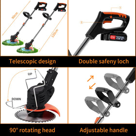 Ginzyaiy weed wacker accessories kit includes blades and safety gear