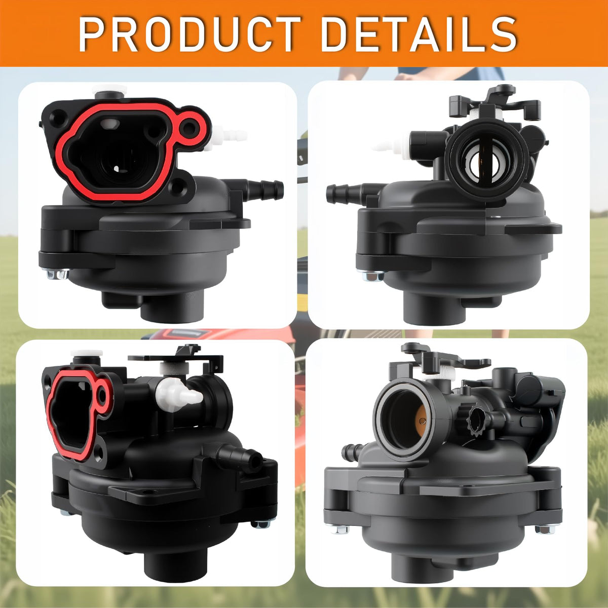125cc OVH vertical 4-cycle Gioong carburetor designed for reliable operation