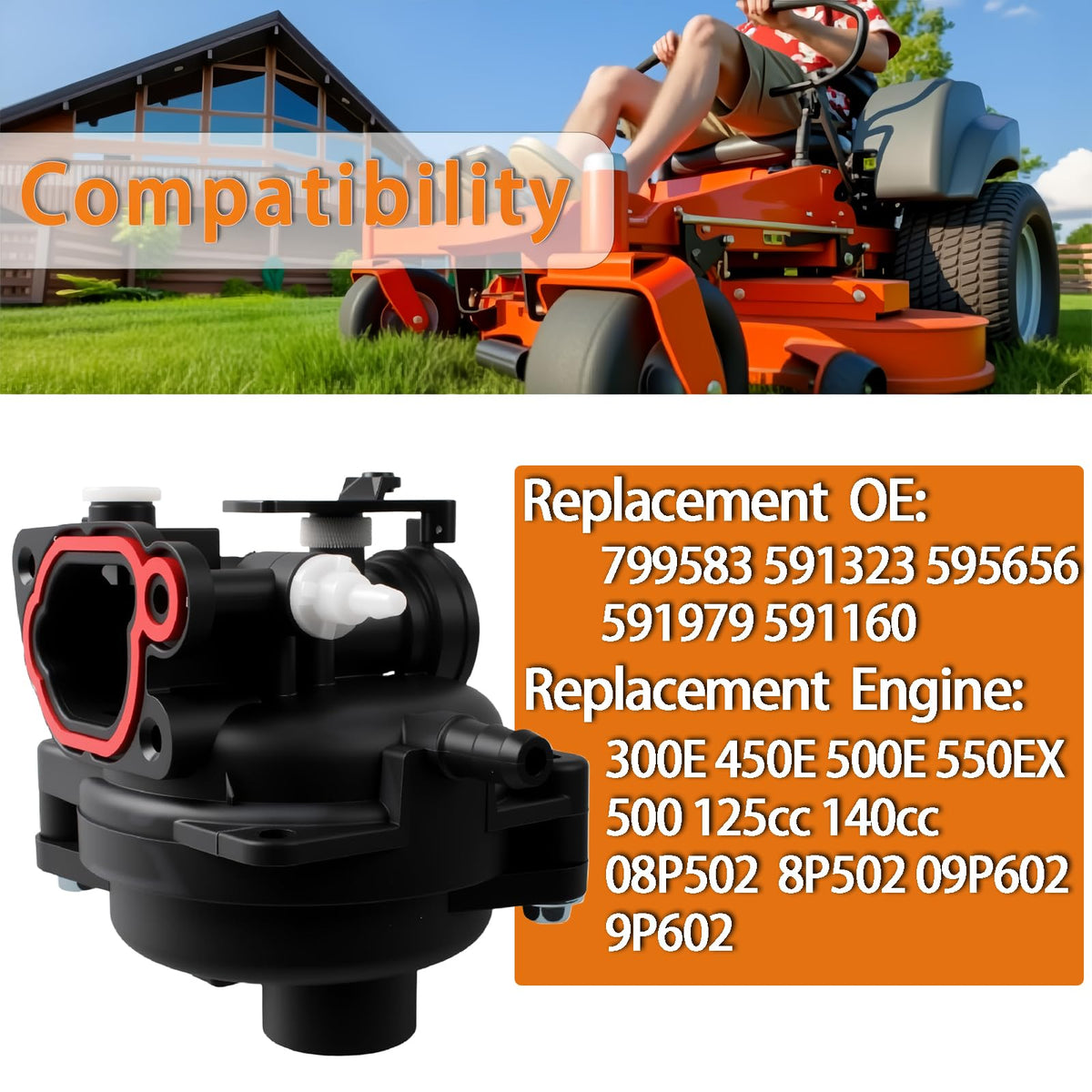 Easy installation with included parts for quick DIY carburetor swap
