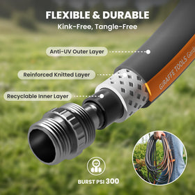 All-weather flexible design from -25°F to 140°F for year-round use.