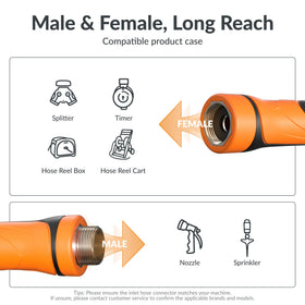 Giraffe Tools all-weather flexible hose remains pliable in heat or cold