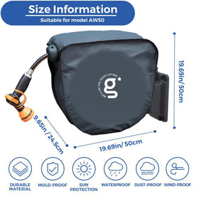 Giraffe Tools AW50 cover shows tear-resistant material in harsh weather