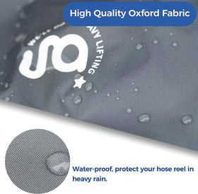 Giraffe Tools AW50 cover demonstrates wind-resist design in windy conditions