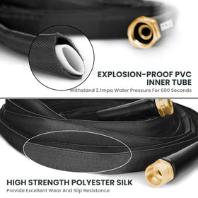 Giraffe Tools brass-plated aluminum connector resists rust and leaks.