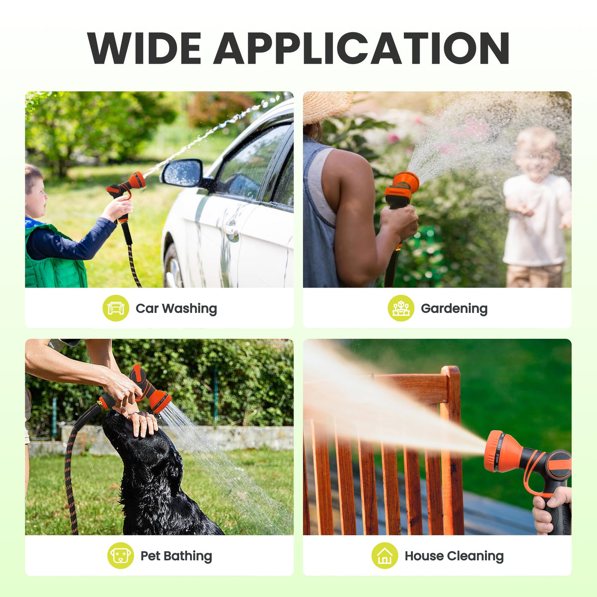 Giraffe Tools burst 600 psi capabilities support tough cleaning and demanding tasks.