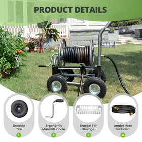 Giraffe Tools four-wheel design enables smooth movement over rough terrain.