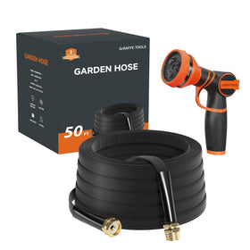 Giraffe Tools garden hose 50ft coil enables easy watering and storage