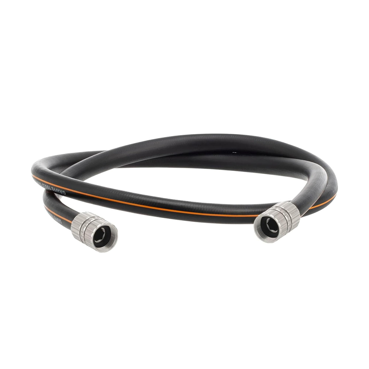 Giraffe Tools garden hose demonstrating custom-length capability for precise watering