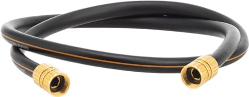 Giraffe Tools garden hose in custom length for precise yard watering.