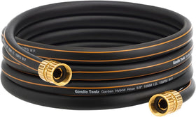 Giraffe Tools garden hose with custom length for versatile yard cleaning