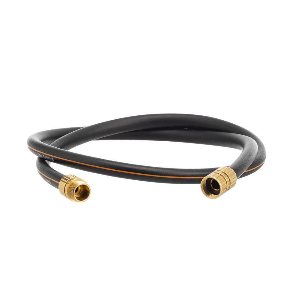 Giraffe Tools garden hose with adjustable length for versatile tasks.