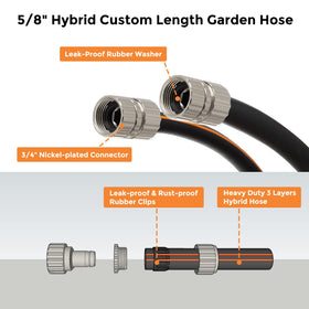 Giraffe Tools hose is lightweight yet durable for easy yard handling.