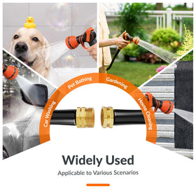 Giraffe Tools compact 25ft hose is ideal for garden, car wash, and more.