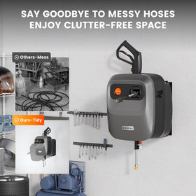 Giraffe Tools Grandfalls 65-foot hose reaches distant areas with ease