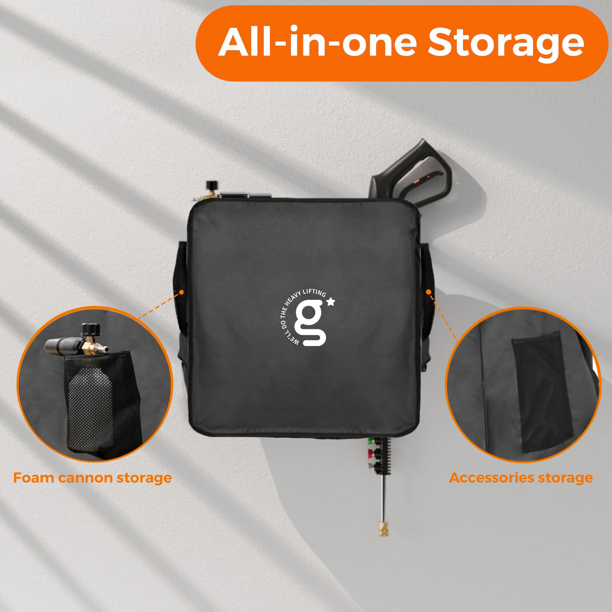 Giraffe Tools Grandfalls cover UV coating protects against fading and sun.